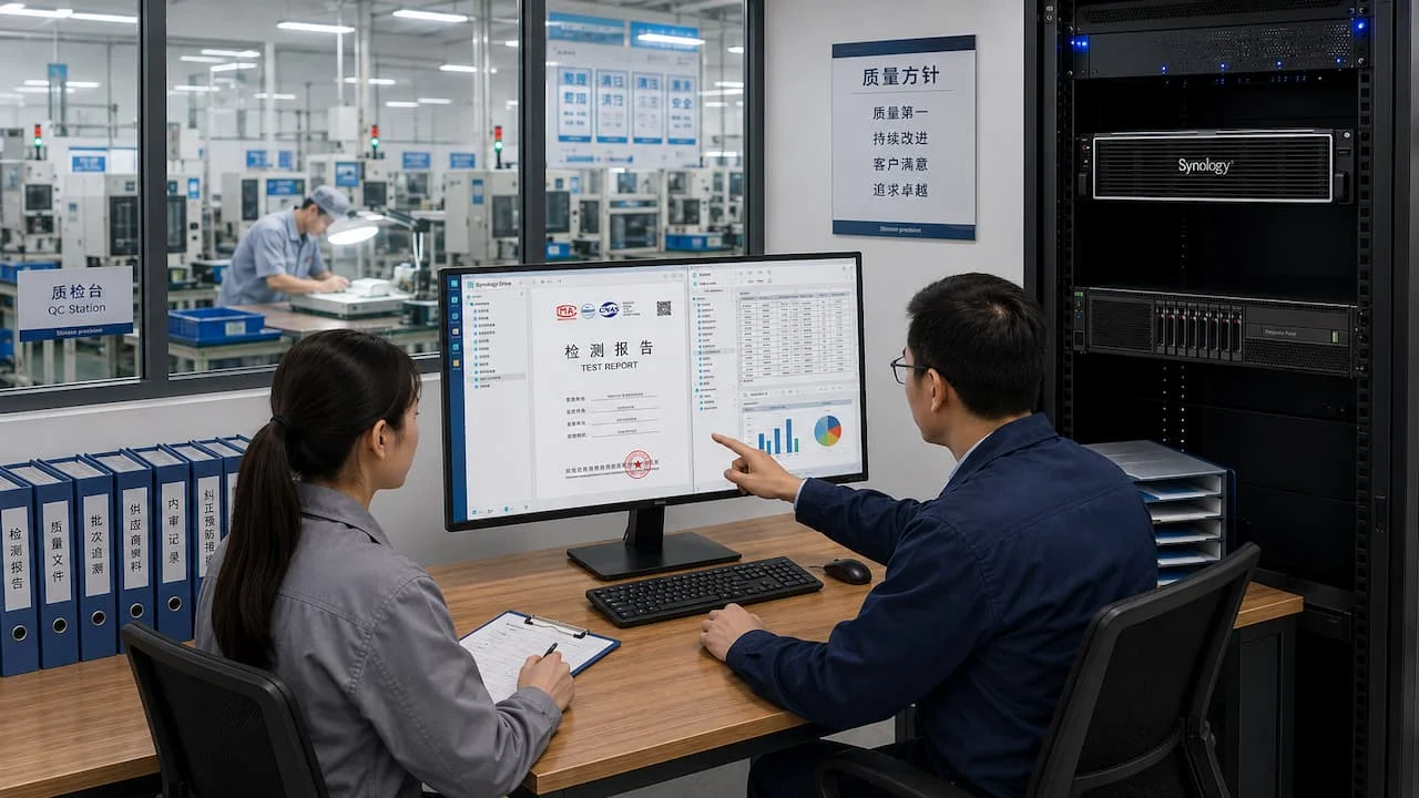 群晖制造业质量文件与质检报告归档方案