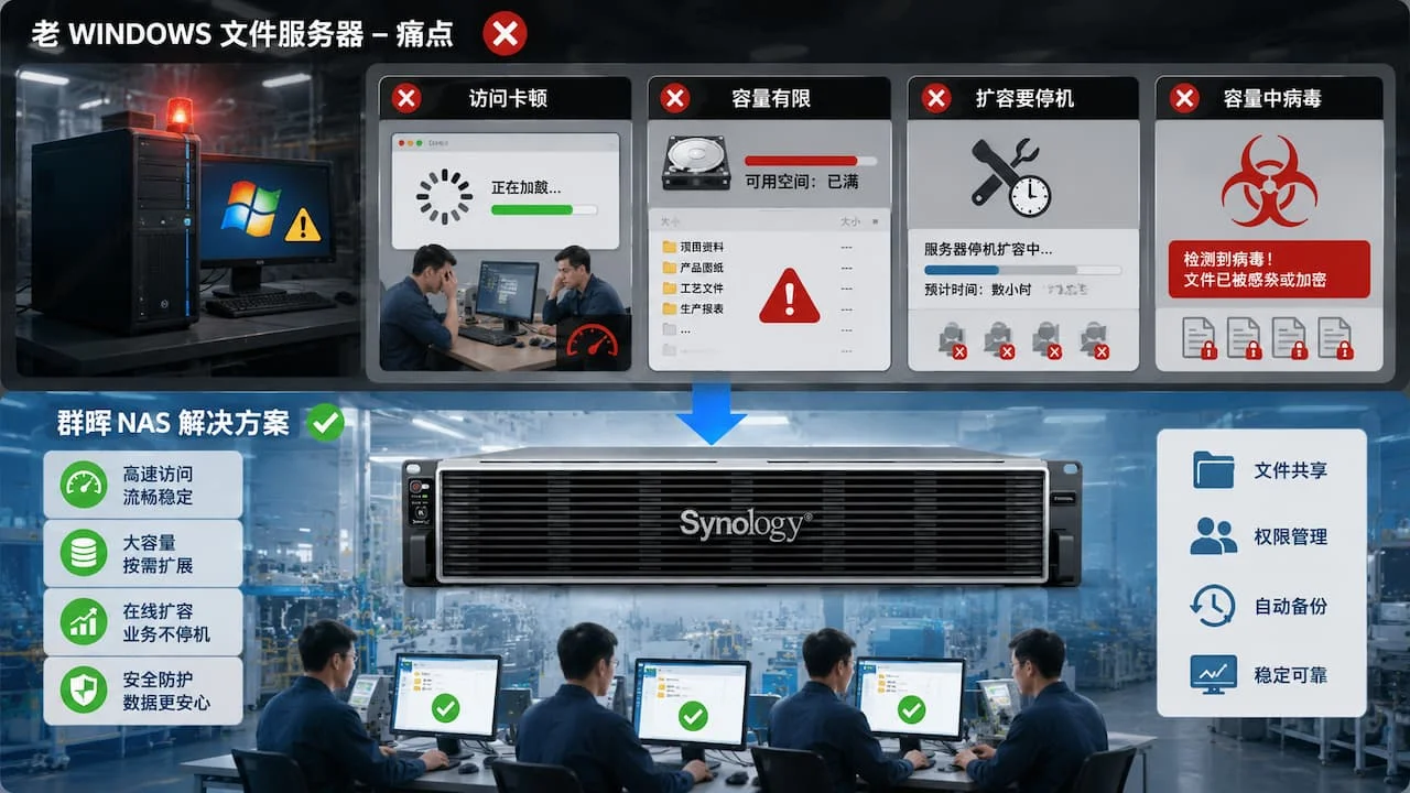 群晖 NAS 制造业文件服务器替代方案 - 四川网驭数安科技有限公司